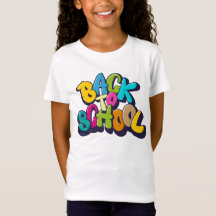 back to school t-shirt för barn humor