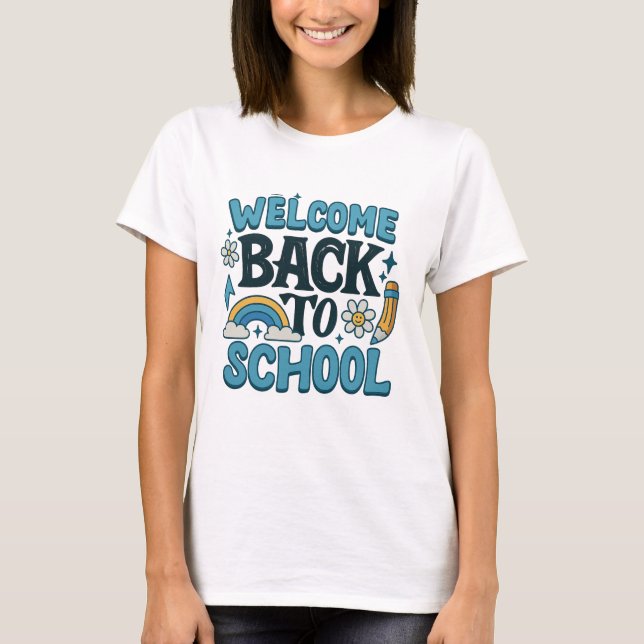 Back to school T-Shirt for Women - Cute & Snyggt (Framsida)