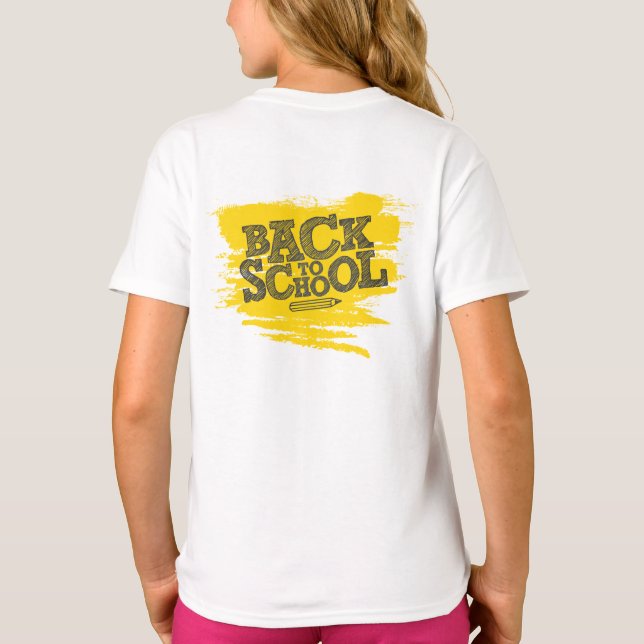 Back to school T-Shirt - skolans första dag (Baksida)