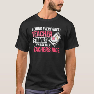 Back to school Tacher Aide för en lärarassistent T Shirt