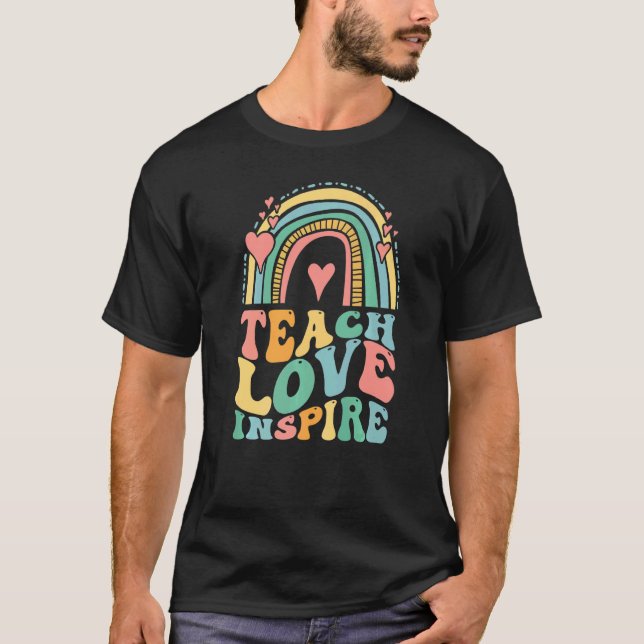 Back to School Teacher Appreciation Inspirational  T Shirt (Framsida)