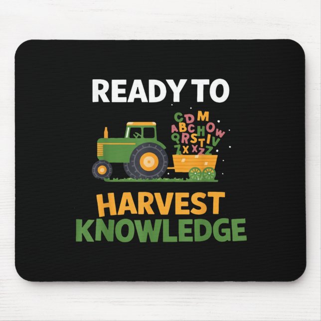 Back To School Teacher Farming Tractor Farmer Kids Musmatta (Framsidan)