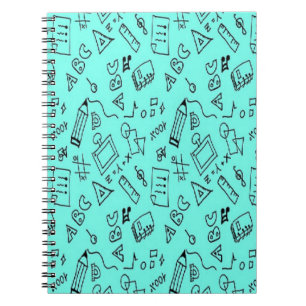 Back to school teal anteckningsbok