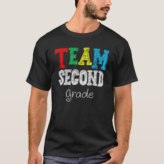 Back To School Team 2nd Second Grade Teacher Stude T Shirt (Framsida)