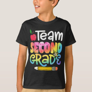 Back to school Team andra Klass Tie Dye andra Klas T Shirt
