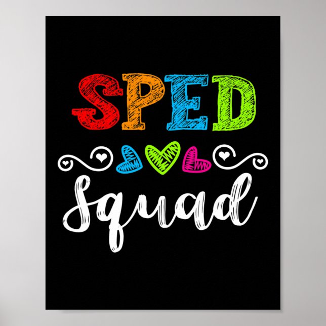 Back to school Team Gift for Speciell Ed Teacher S Poster (Framsidan)