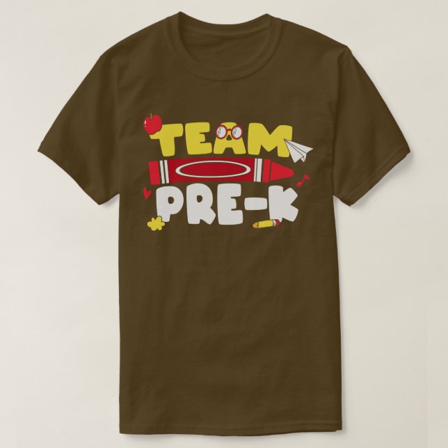 Back to school-team-pre-k t shirt (Design framsida)