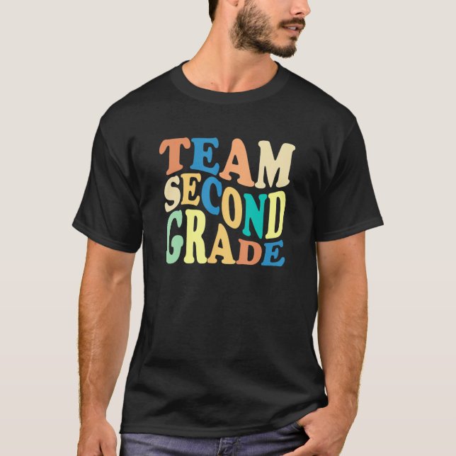 Back To School Team Second Grade 2nd Grade Teacher T Shirt (Framsida)