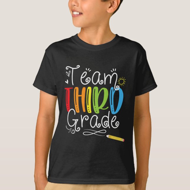 Back to school Team Tredje Klass 3:e lärarstuden i T Shirt (Framsida)
