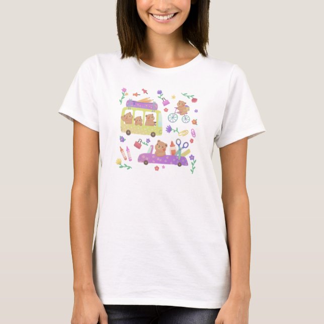 Back to School: Teddy's Ready for School T Shirt (Framsida)