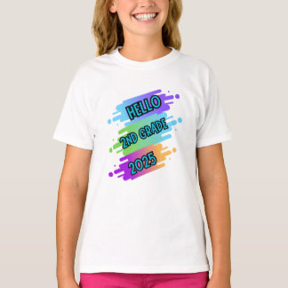 BACK TO SCHOOL TEE, 2:E KLASS, FÖRSTA SKOLDAGEN T SHIRT