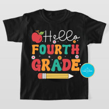 Back to school Tee | Hej Fjärde Klass T-Shirt