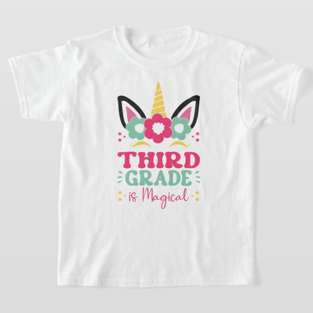 Back to school Tee | Hej Tredje Klass-enmajs (Laydown)