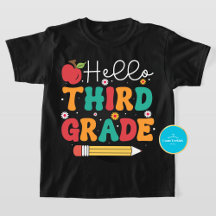 Back to school Tee | Hej Tredje Klass T-Shirt
