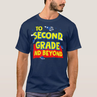Back to school till andra Klass och bortom raketen T Shirt