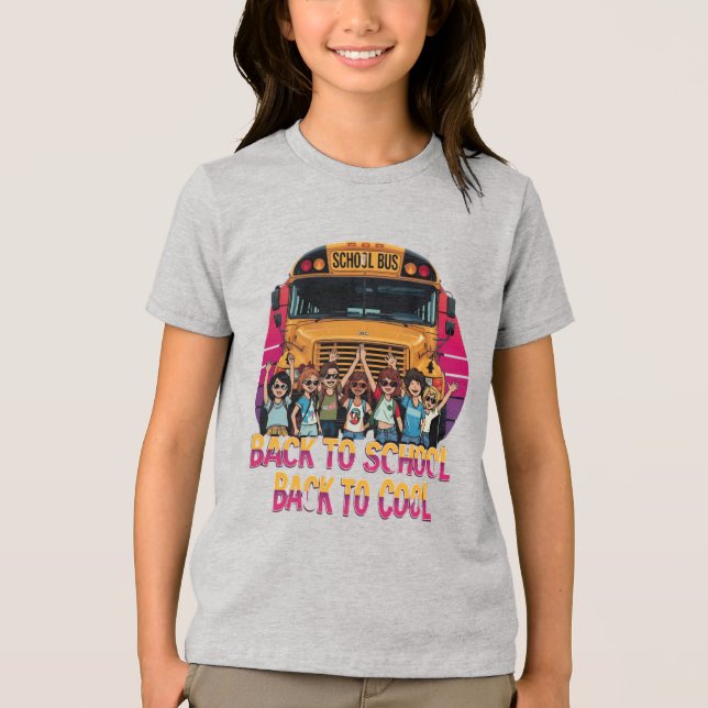 Back to school tillbaka till Coola Kids T-Shirt (Framsida)