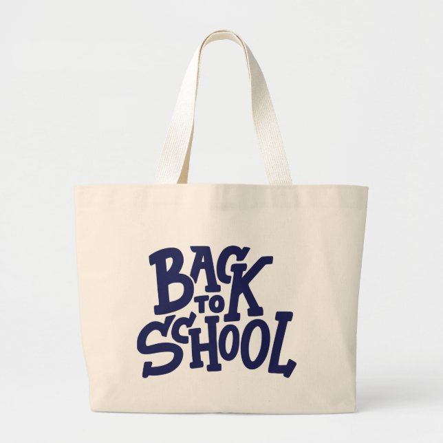 Back to school Tote Bag Jumbo Tygkasse (Framsidan)