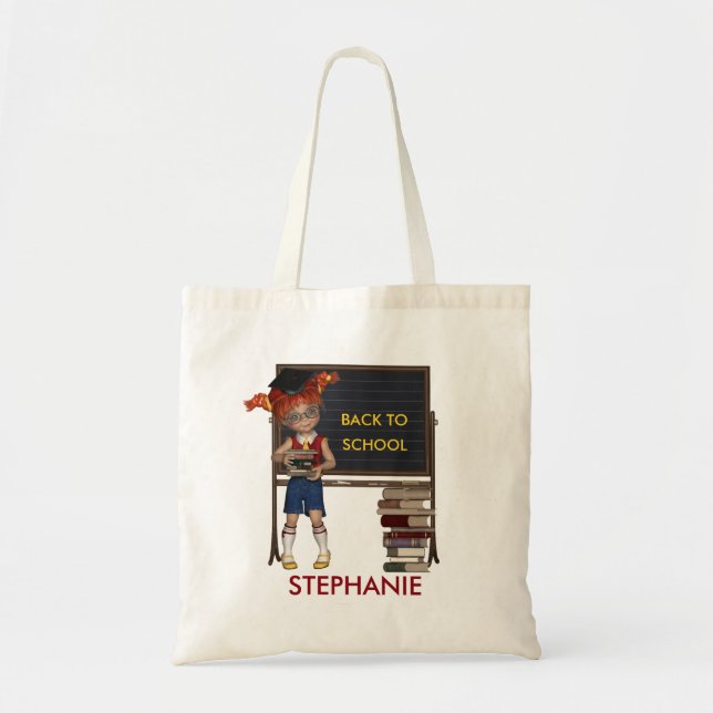 Back to school Tote BAG Tygkasse (Framsidan)