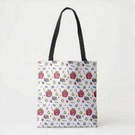 Back to school Tote Tygkasse