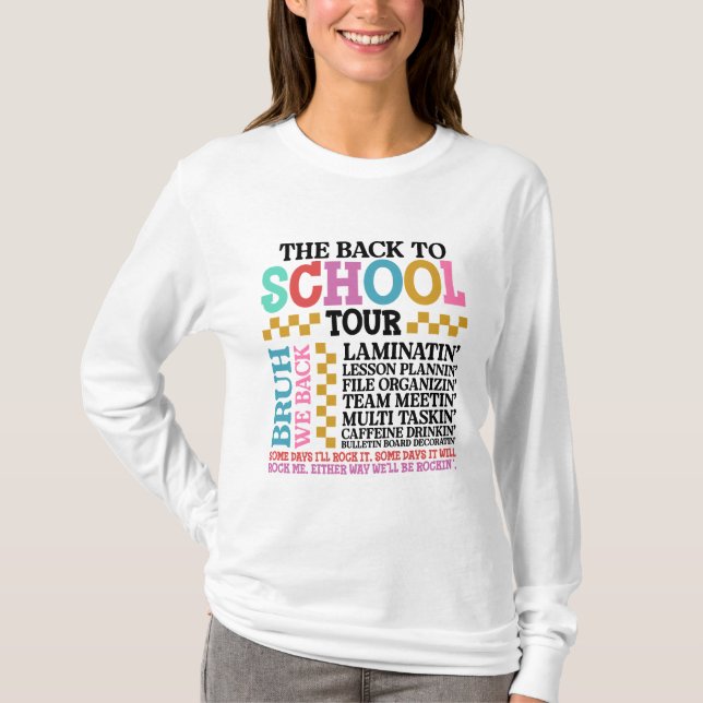 Back to school Tour T Shirt (Framsida)