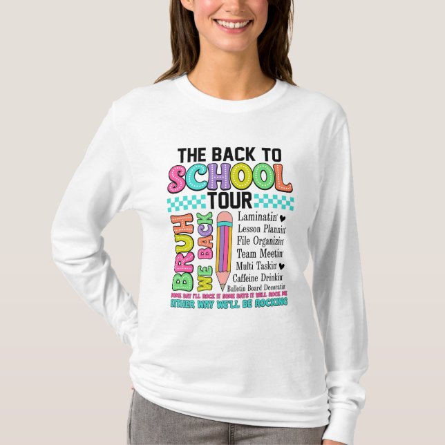 Back to school Tour T Shirt (Framsida)