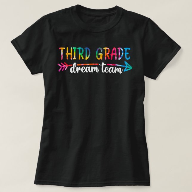 Back to school Tredje Klass-Dream Team Studenter T Shirt (Design framsida)