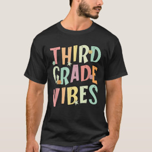 Back to school Tredje Klass Vibes Retro Teacher Wo T Shirt