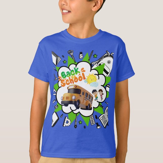 Back to school Tsirth T Shirt (Framsida)