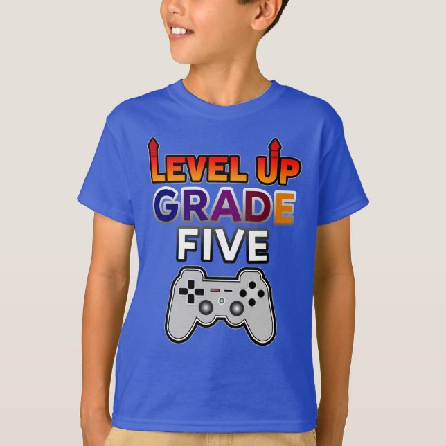 Back to school upp Klass fem T Shirt (Framsida)