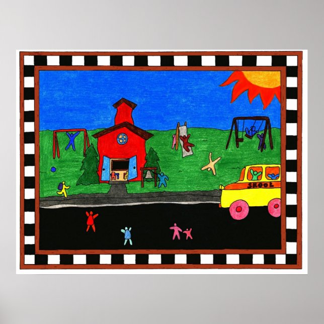 Back to school-utskrift poster (Framsidan)