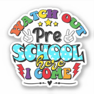 Back to school vaktar förskolan här i Kom Klistermärken