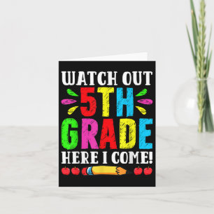 Back to school vaktar ut 5:e Klass här i Kom Fir Kort