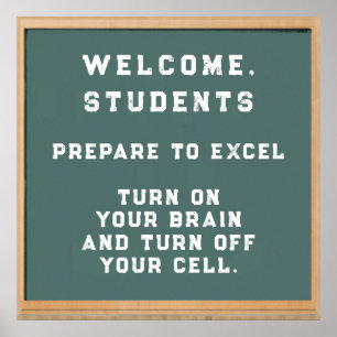 Back to school Välkommen Poster