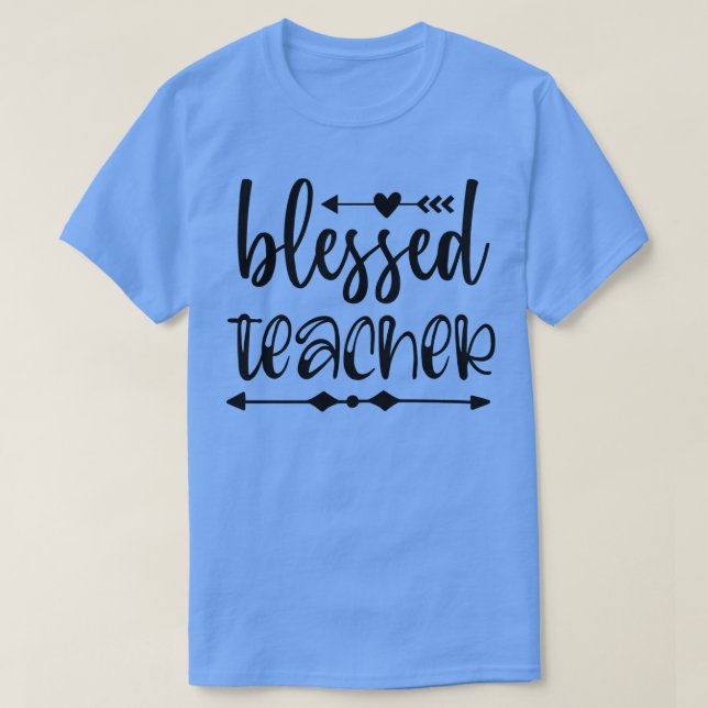 Back to school-välsignad lärare t shirt (Design framsida)