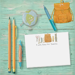 Back to school vänner post-it block