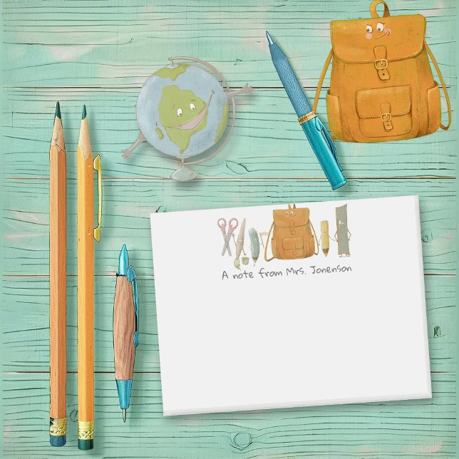 Back to school vänner post-it block (Skapare uppladdad)