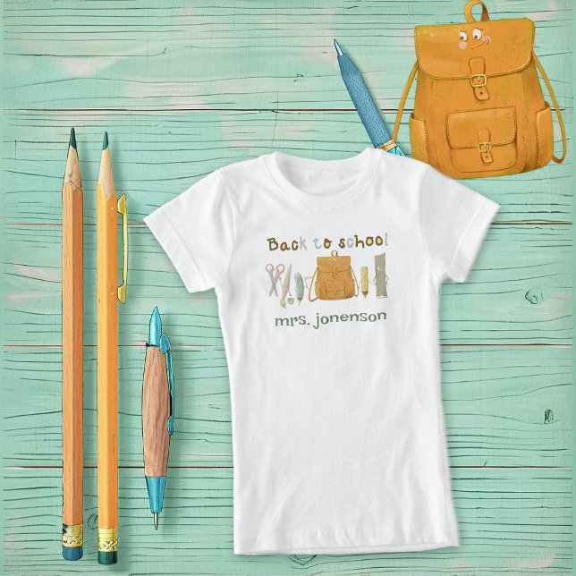 Back to school vänner t shirt (Skapare uppladdad)