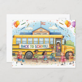 Back to school vänner vykort