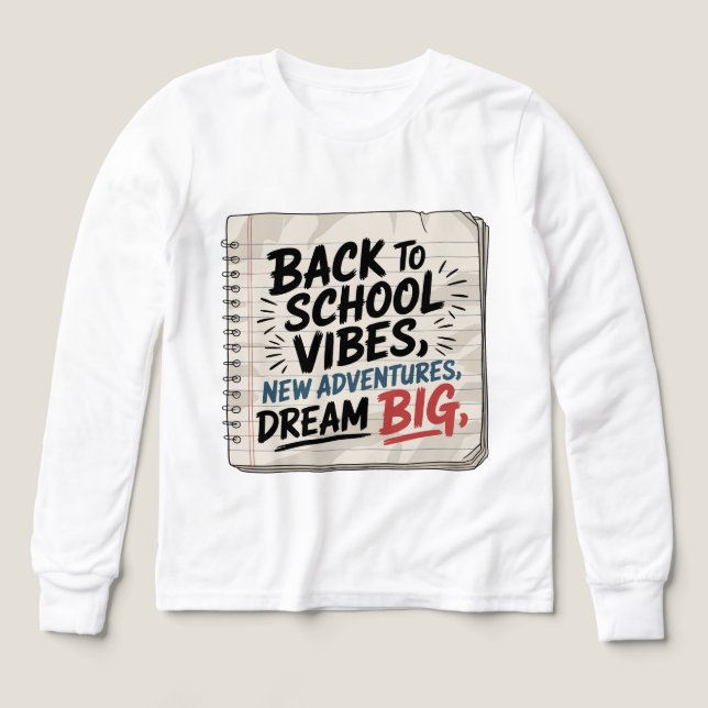 Back to School Vibes – Boys’ Dream Tee (Design framsida)