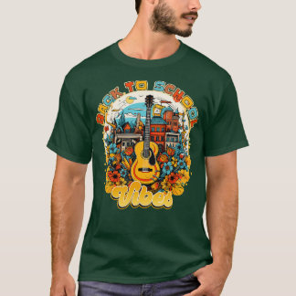 Back to school Vibes Guitar Design T Shirt