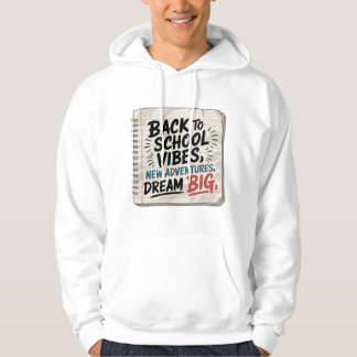 Back to School Vibes – Motivational Men's Tee Hoodie