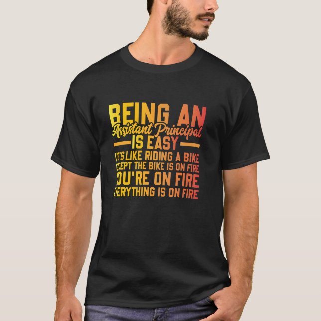 Back to school Vice, huvudansvarig yrkesassistent T Shirt (Framsida)
