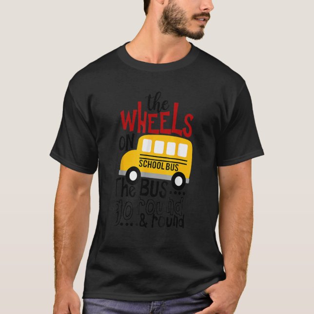 Back to school vid HJUL vid Kiderna vid Småbarn vi T Shirt (Framsida)