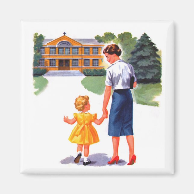 Back to school Vintage Magnet (Framsidan)
