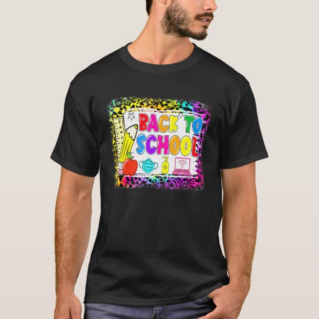 Back to school Virtuella pandemilärare första dage T Shirt (Framsida)