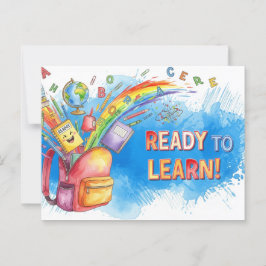 Back to school vykort