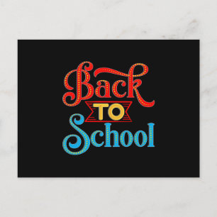 back to school vykort