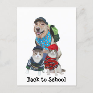 back to school vykort