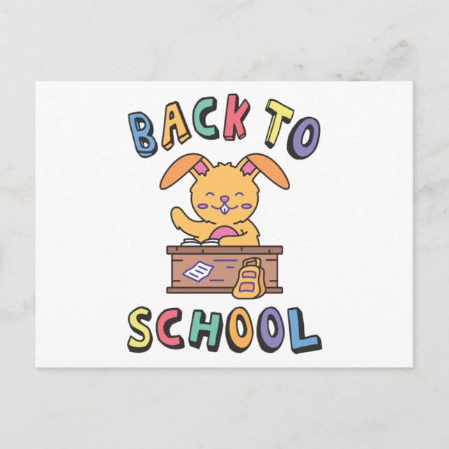 Back to school vykort (Framsida)