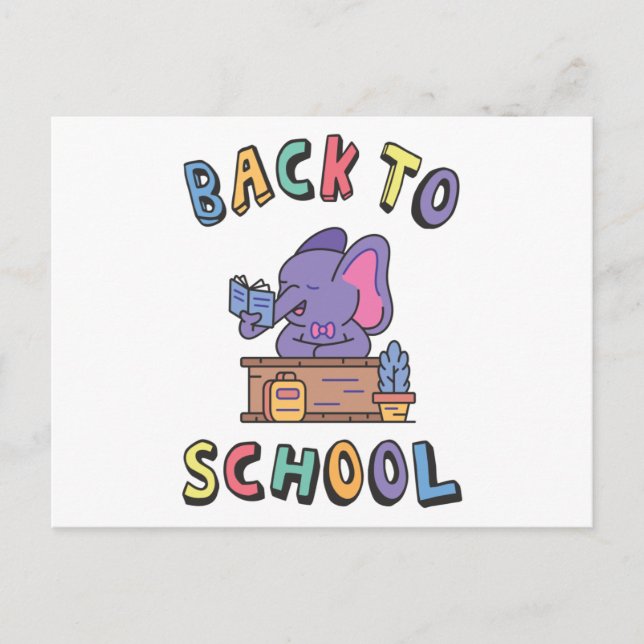 Back to school vykort (Framsida)